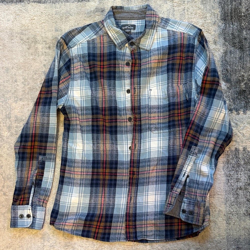 Eddie Bauer Men’s Plaid Button-Down Shirt